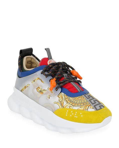 versace boots chain reaction|authentic Versace chain reaction sneakers.